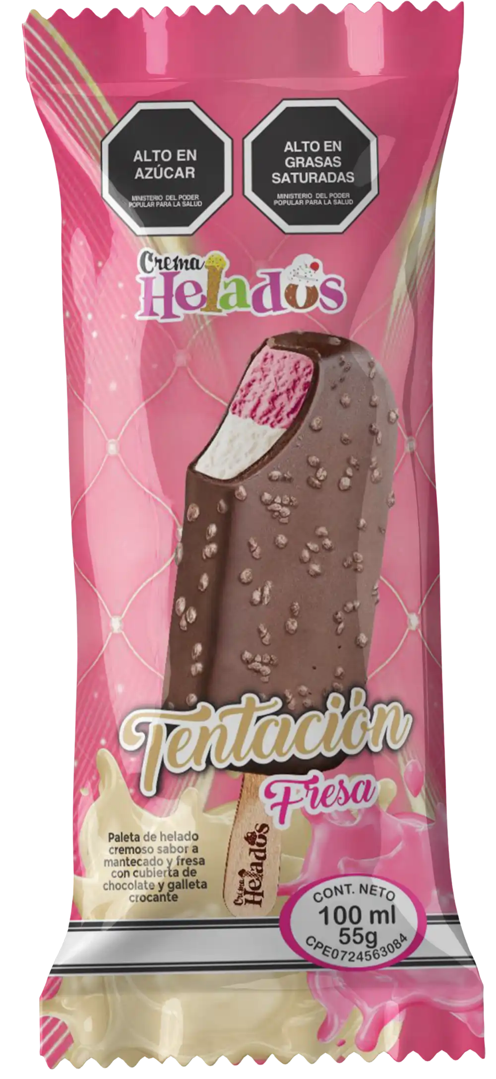 Paleta Tentación Fresa