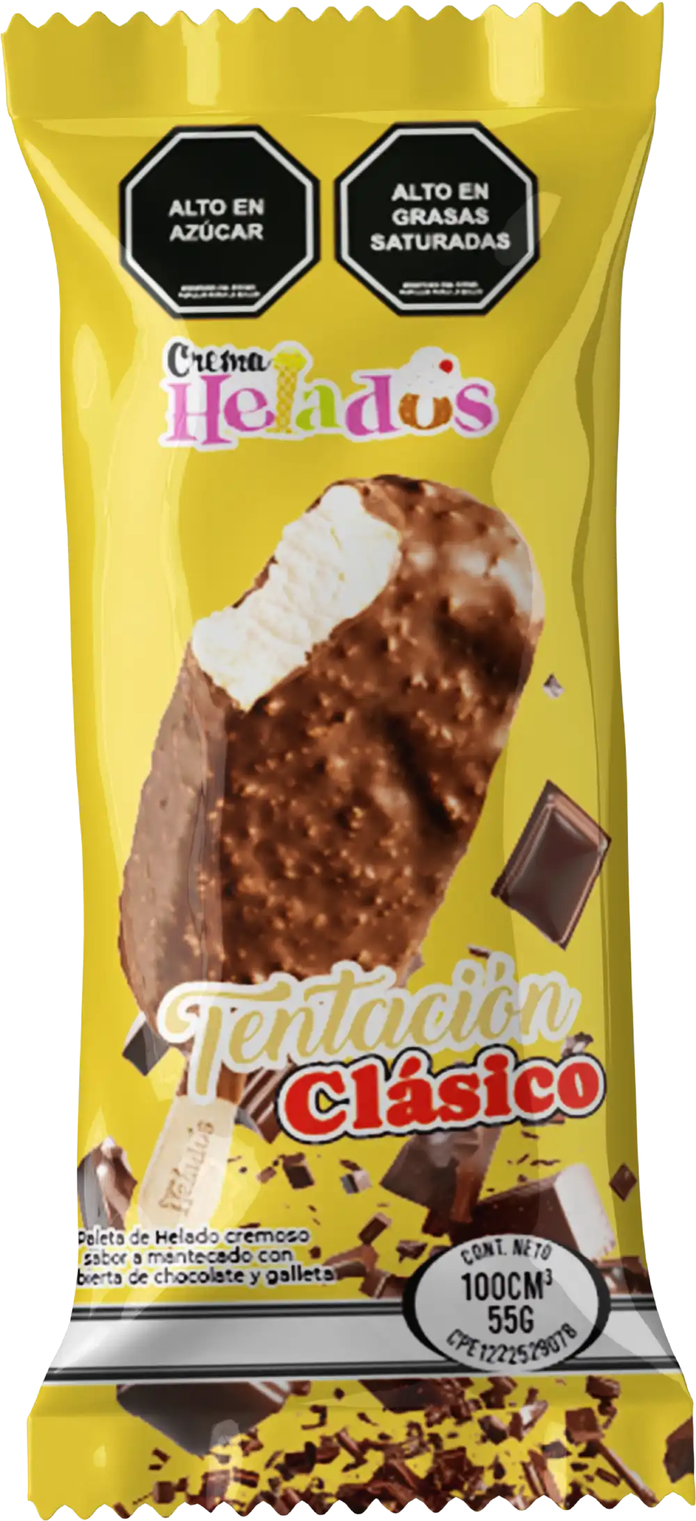 Crema Helados Paleta Tentación Clásico