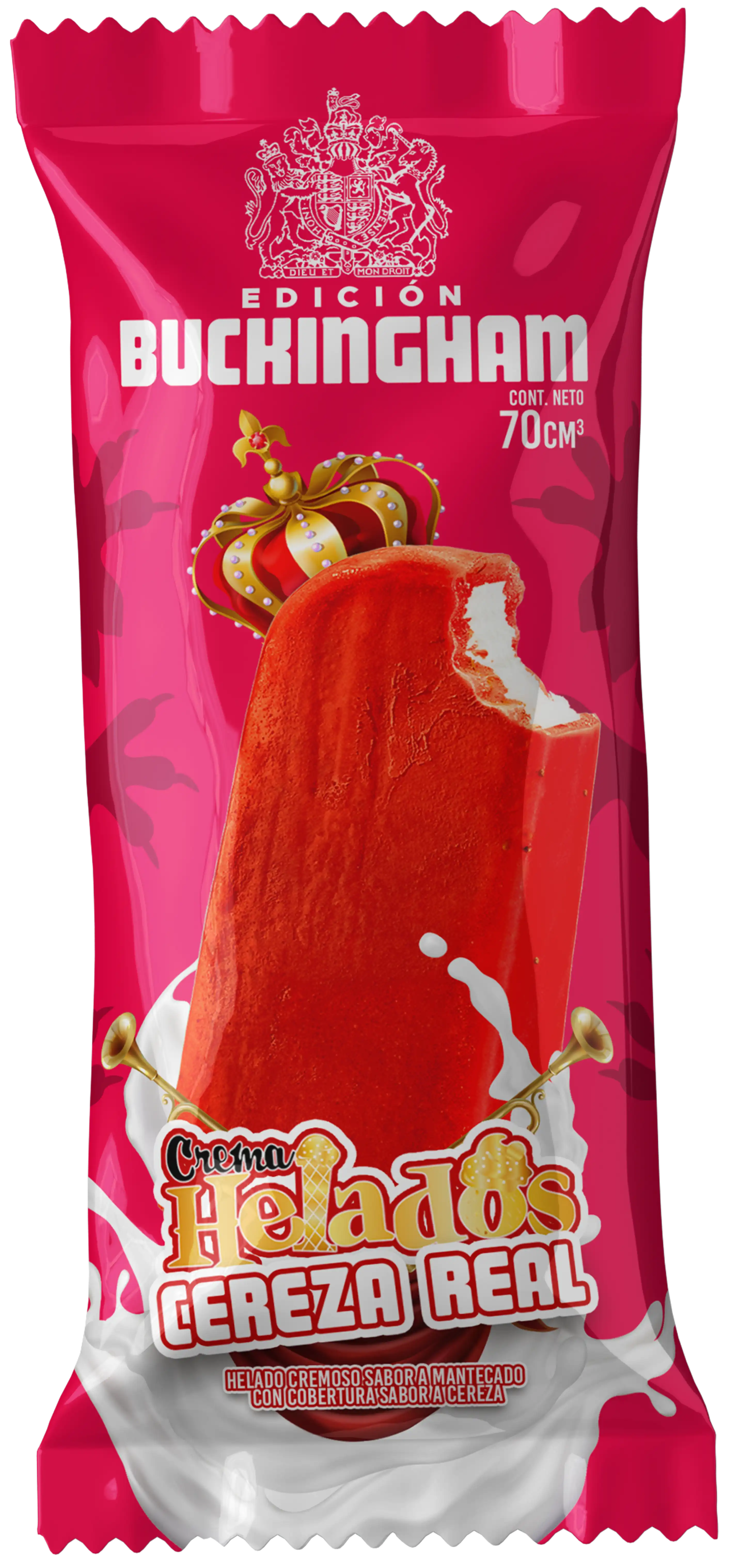 Crema Helados Paleta Cereza Real