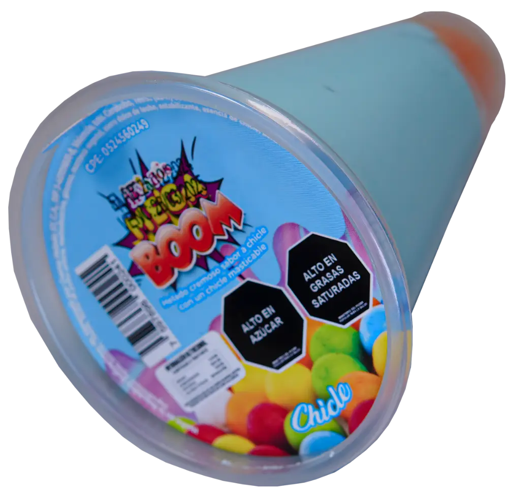 Crema Helados Mega Boom Chicle
