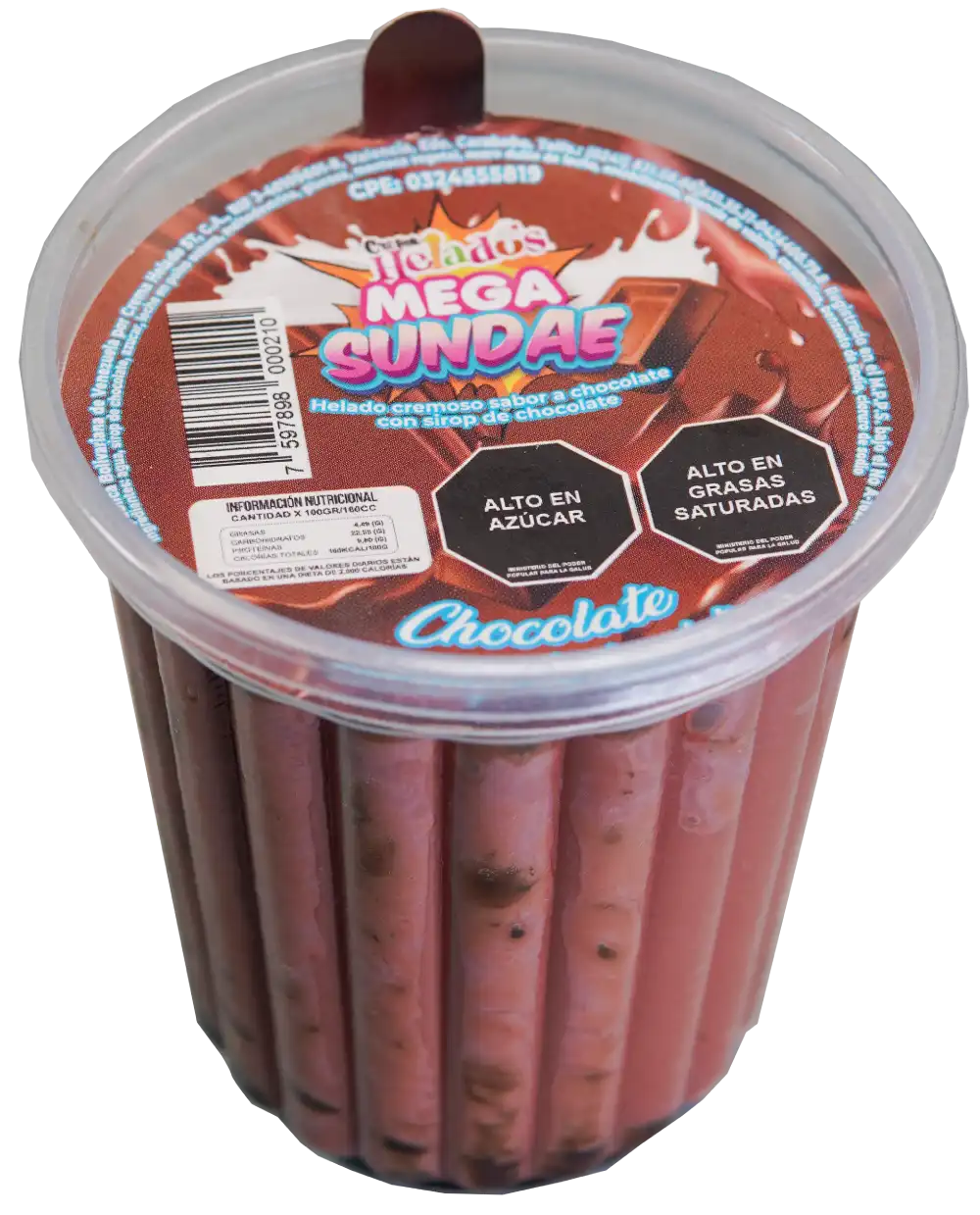 Crema Helados Mega Sundae de Chocolate